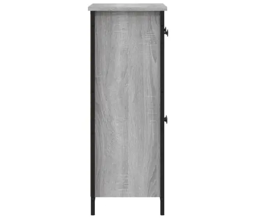 Šoninė Spintelė, Pilka Ąžuolo, 70X30X80cm Apdirbta Mediena