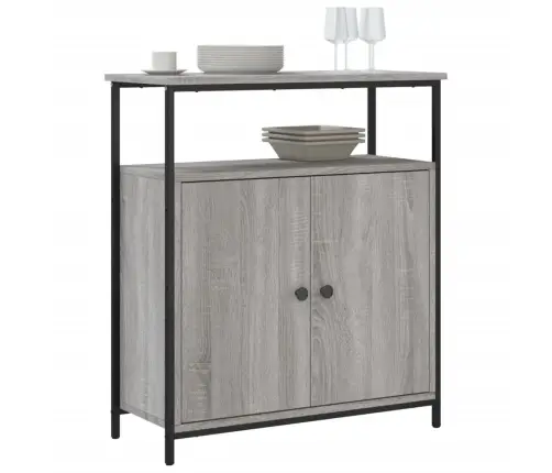 Skapītis, Pelēka Ozolkoka, 70X30X80 Cm, Inženierijas Koks Vidaxl