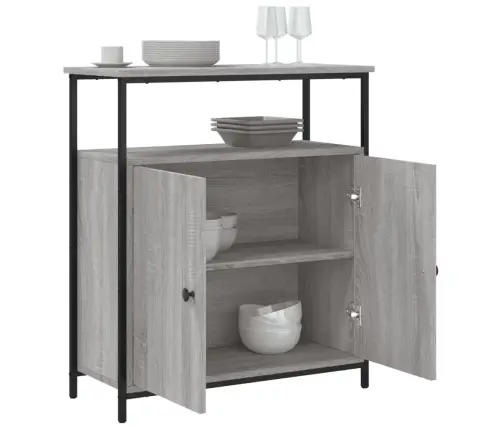 Skapītis, Pelēka Ozolkoka, 70X30X80 Cm, Inženierijas Koks Vidaxl