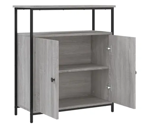 Skapītis, Pelēka Ozolkoka, 70X30X80 Cm, Inženierijas Koks Vidaxl