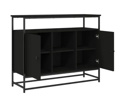 Puhvetkapp, Must, 100 X 35 X 80 cm Tehispuit