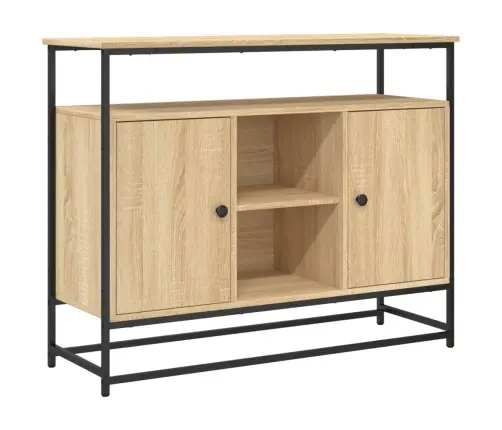 Puhvetkapp, Sonoma Tamm, 100 X 35 X 80 cm Tehispuit