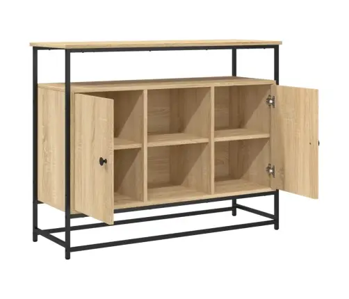 Puhvetkapp, Sonoma Tamm, 100 X 35 X 80 cm Tehispuit