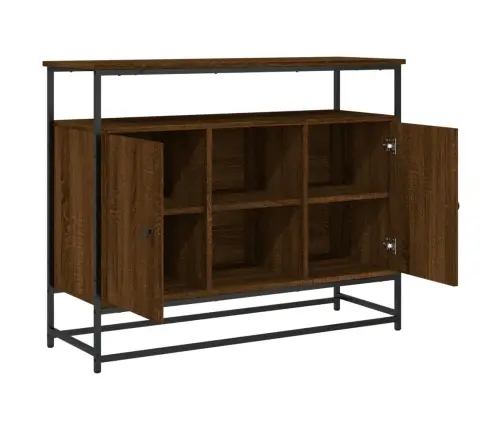 Kumode, Ozolkoka Krāsa, 100X35X80 Cm, Inženierijas Koks Vidaxl