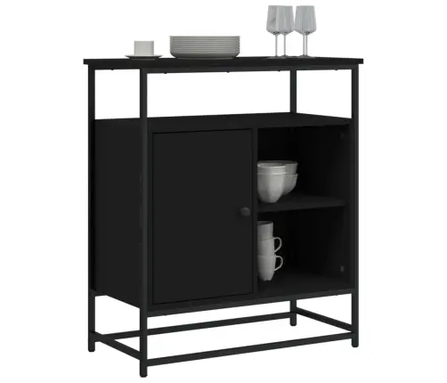 Kumode, Melna, 69X35X80 Cm, Inženierijas Koks Vidaxl Kumode, Melna, 69X35X80 Cm, Inženierijas Koks Vidaxl