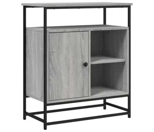 Kumode, Pelēka Ozolkoka, 69X35X80 Cm, Inženierijas Koks Vidaxl