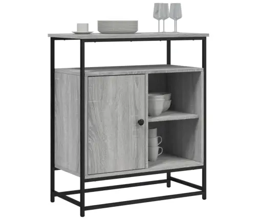 Kumode, Pelēka Ozolkoka, 69X35X80 Cm, Inženierijas Koks Vidaxl