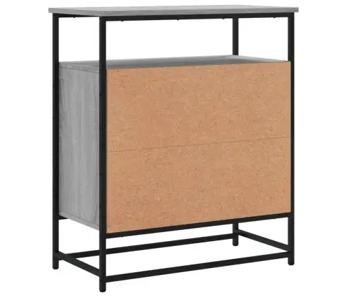 Kumode, Pelēka Ozolkoka, 69X35X80 Cm, Inženierijas Koks Vidaxl