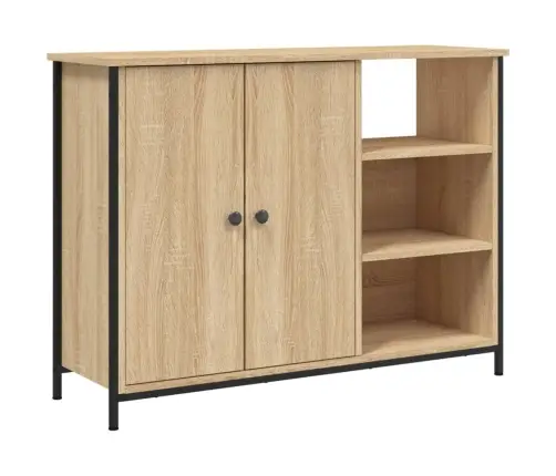 Kumode, Ozolkoka Krāsa, 100X33X75 Cm, Inženierijas Koks Vidaxl