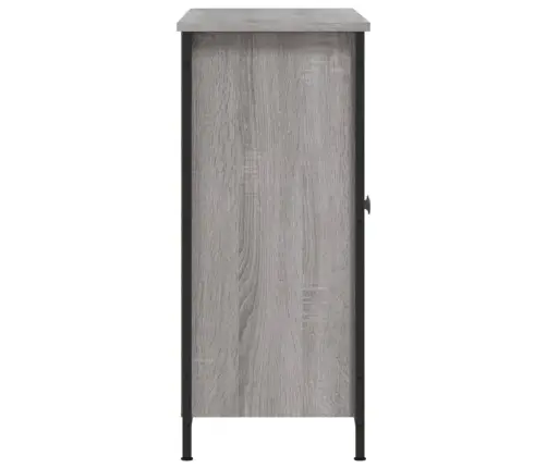 Šoninė Spintelė, Pilka Ąžuolo, 100X33X75cm Apdirbta Mediena Šoninė Spintelė, Pilka Ąžuolo, 100X33X75cm Apdirbta Mediena