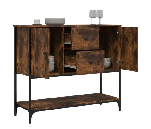 Kumode, Ozolkoka Krāsa, 100X33X75 Cm, Inženierijas Koks Vidaxl