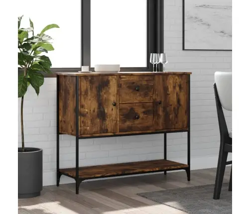 Kumode, Ozolkoka Krāsa, 100X33X75 Cm, Inženierijas Koks Vidaxl