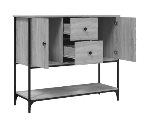 Kumode, Pelēka Ozola Krāsa, 100X36X85 Cm, Inženierijas Koks Vidaxl