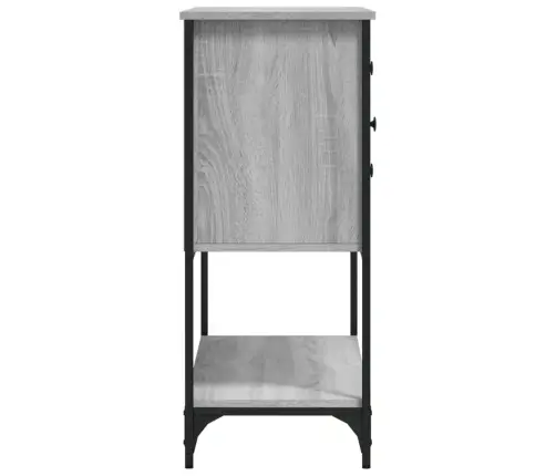 Kumode, Pelēka Ozola Krāsa, 100X36X85 Cm, Inženierijas Koks Vidaxl