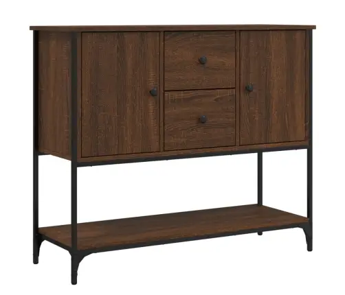 Kumode, Ozolkoka Krāsa, 100X33X75 Cm, Inženierijas Koks Vidaxl