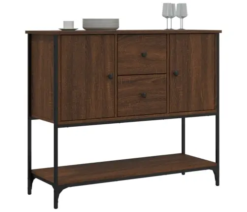 Kumode, Ozolkoka Krāsa, 100X33X75 Cm, Inženierijas Koks Vidaxl