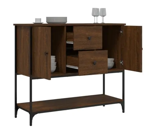 Kumode, Ozolkoka Krāsa, 100X33X75 Cm, Inženierijas Koks Vidaxl