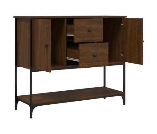 Kumode, Ozolkoka Krāsa, 100X33X75 Cm, Inženierijas Koks Vidaxl