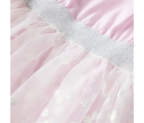 Bērnu Kleita Ar Volāniem, Gaiši Rozā, 104