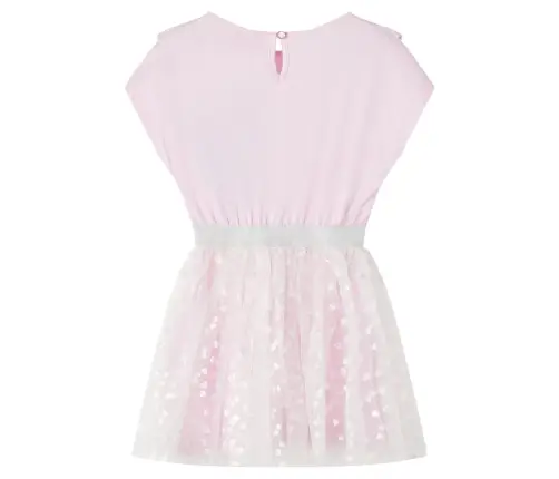 Bērnu Kleita Ar Volāniem, Gaiši Rozā, 128