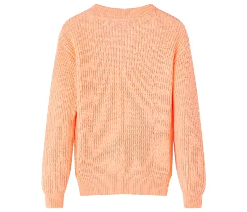 Vaikiškas Megztinis, Ryškiai Oranžinės Spalvos, Megztas, 128 Dydžio