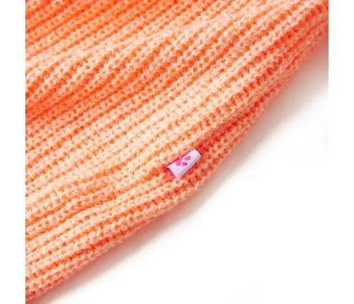 Bērnu Džemperis, Adīts, Spilgti Oranžs, 140