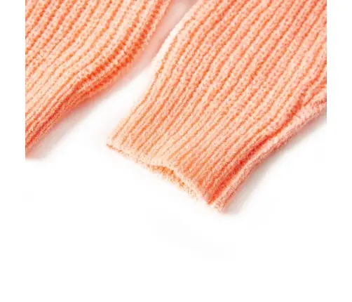 Bērnu Džemperis, Adīts, Spilgti Oranžs, 140