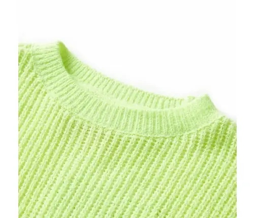 Bērnu Džemperis, Adīts, Neona Dzeltens, 128