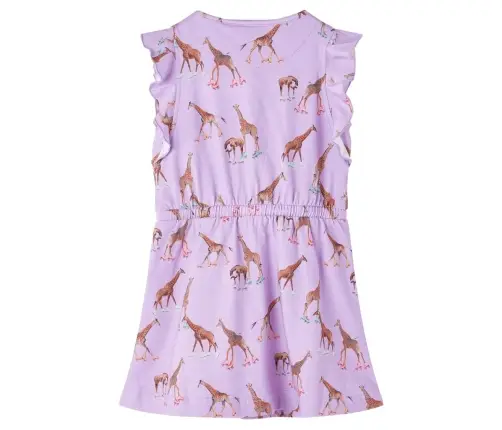 Vaikiška Suknelė Su Rankovėmis Su Raukiniais/Sutraukiama Juostele