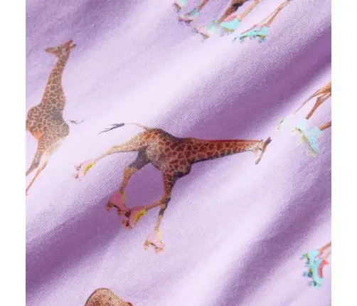 Varrukateta Laste Kleit Volangide Ja Pingutusnööriga, Lilla, 128