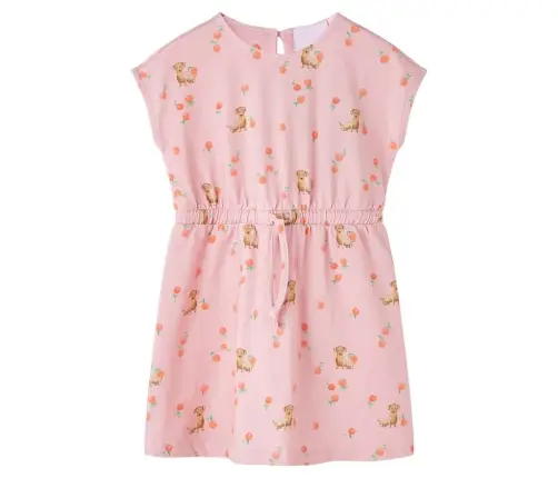 Bērnu Kleita Ar Aukliņu, Gaiši Oranža, 116