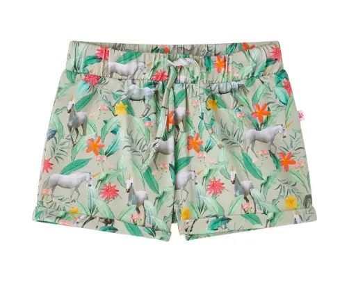 Bērnu Šorti Ar Aukliņu, Gaiša Haki, 104