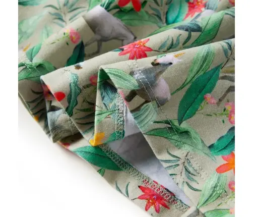 Laste Kleit, Lühikeste Varrukatega, Hele Khaki, 104