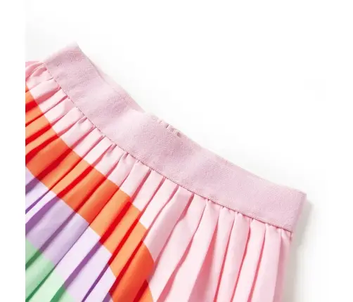 Vaikiškas Klostuotas Sijonas, Šviesiai Rožinės Spalvos, 116 Dydžio