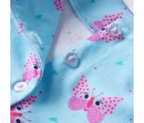 Vaikiška Suknelė Be Rankovių Su Sagutėmis, Mėlynos Spalvos, 128 Dydžio