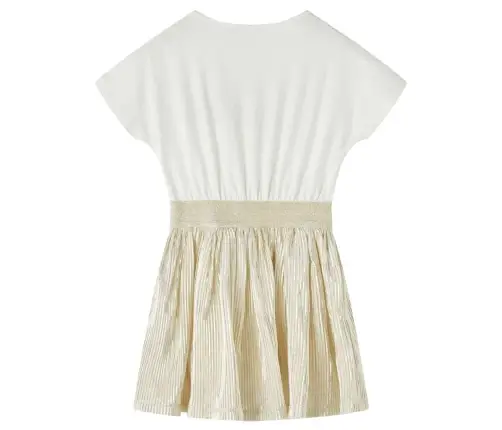 Bērnu Kleita Ar Īsām Piedurknēm, Bēša, 116