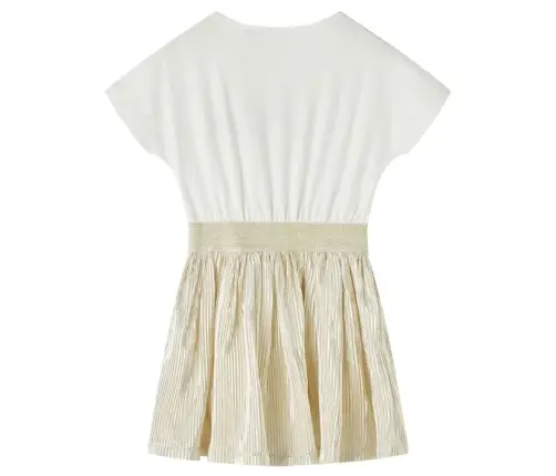 Bērnu Kleita Ar Īsām Piedurknēm, Bēša, 140