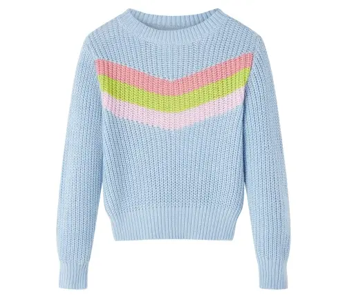 Bērnu Džemperis, Adīts, Zils, 140