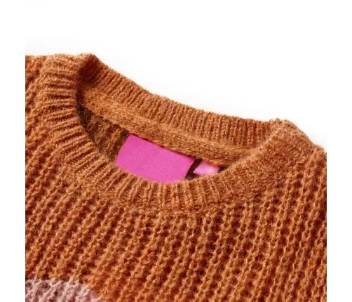 Vaikiškas Megztinis, Smėlio Spalvos, Megztas, 128 Dydžio