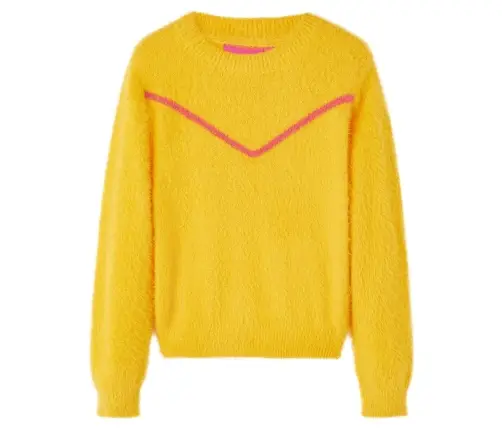 Bērnu Džemperis, Adīts, Tumši Dzeltenbrūns, 104