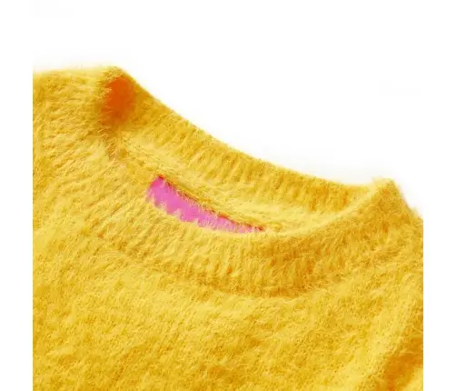 Bērnu Džemperis, Adīts, Tumši Dzeltenbrūns, 104