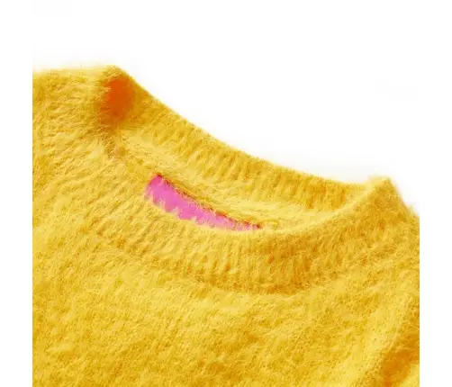 Bērnu Džemperis, Adīts, Tumši Dzeltenbrūns, 116