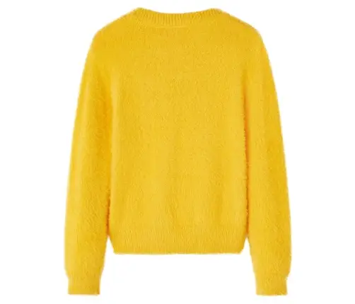 Laste Kampsun, Kootud, Tume Ooker, 140