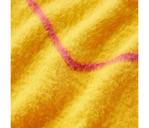 Laste Kampsun, Kootud, Tume Ooker, 140