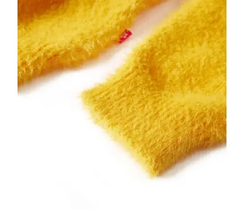 Laste Kampsun, Kootud, Tume Ooker, 140