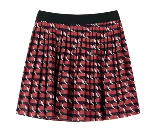 Vaikiškas Klostuotas Sijonas Su Blizgučiais, Mėlynas, 116 Dydžio