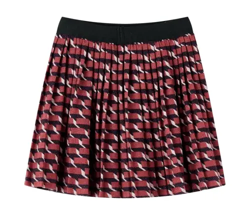 Vaikiškas Klostuotas Sijonas Su Blizgučiais, Mėlynas, 116 Dydžio