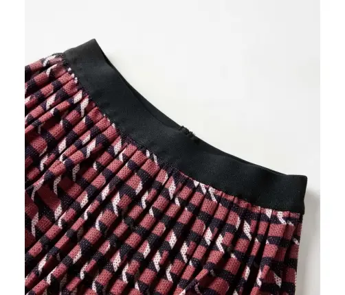 Vaikiškas Klostuotas Sijonas Su Blizgučiais, Mėlynas, 116 Dydžio