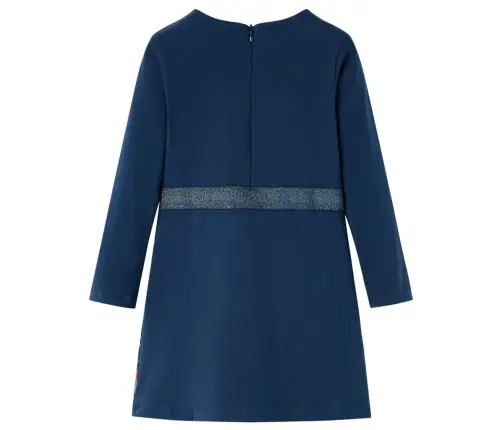 Pikkade Varrukatega Laste Kleit, Tumesinine, 104