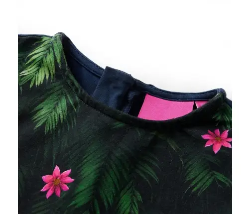 Pikkade Varrukatega Laste Kleit, Tumesinine, 104